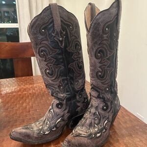 Corral Western Cowboy Boots - Black and Brown